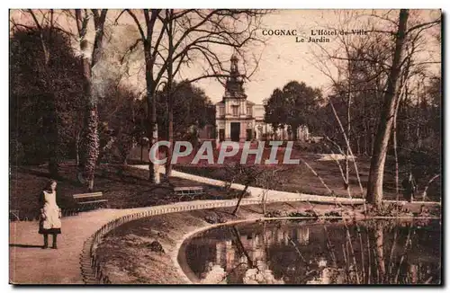 Cognac Cartes postales L&#39hotel de ville Le jardin