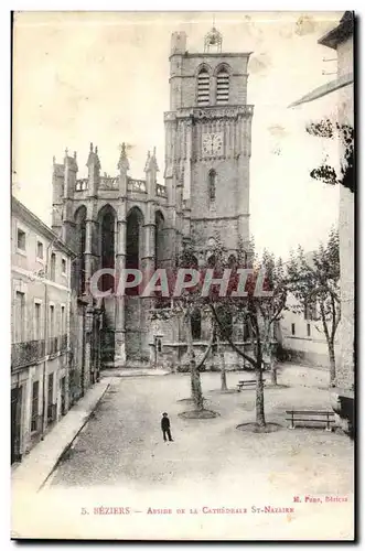 Beziers Ansichtskarte AK Abside de la cathedrale Saint Nazaire