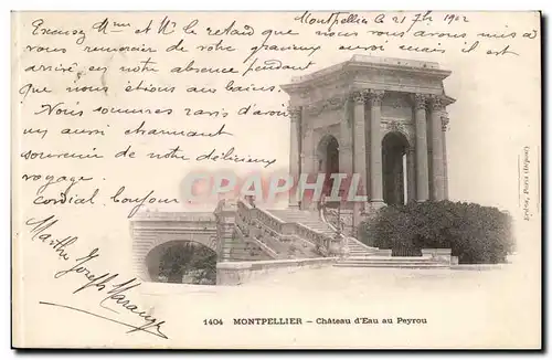 Montpellier Cartes postales Chateau d'eau au Peyrou