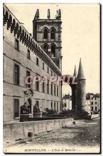 Montpellier Cartes postales L&#39ecole de medecine