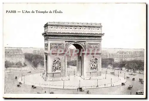 Paris Cartes postales L&#39arc de triomphe de l&#39etoile