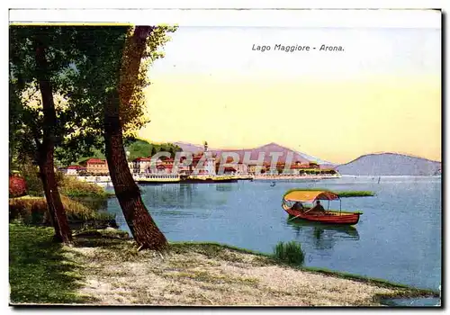 Italie italia Ansichtskarte AK Lago Maggiore Arona