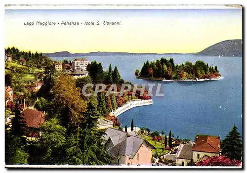 Italie italia Cartes postales Lago Maggiore Pallanza isola S Giovanni