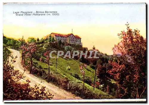 Italie italia Ansichtskarte AK stresa Borromeo Grand hotel Mottarone