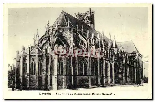 Nevers Ansichtskarte AK Abside de la cathedrale Eglise Saint Cyr