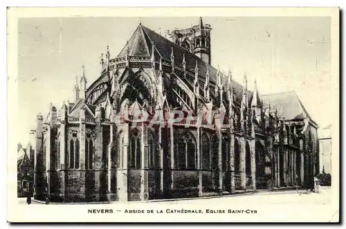 Nevers Cartes postales Abside de la cathedrale Eglise Saint Cyr