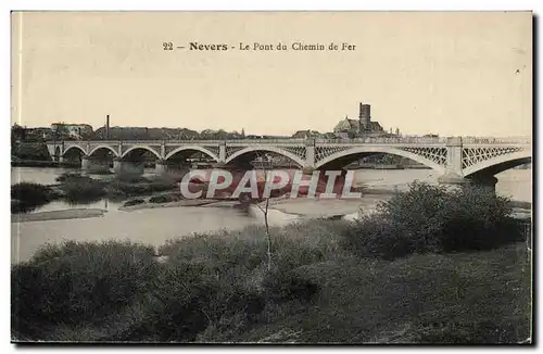 Nevers Cartes postales Le pont du chemin de fer