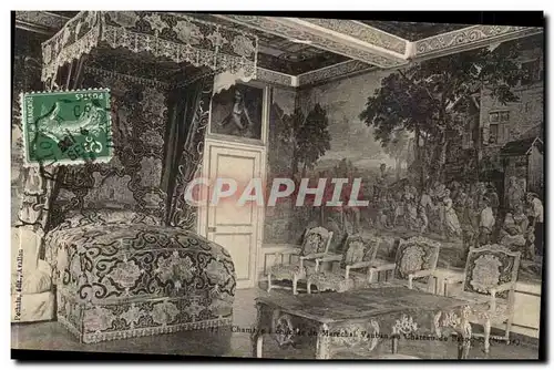 Cartes postales Chambre a coucher du Marechal Vauban au chateau de Baroches (Nievre)