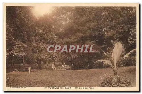 Pougues les Eaux Cartes postales Un coin du parc