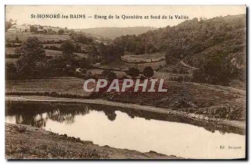 Saint Honore les Bains Cartes postales Etang de la Queuldre et fond de la Vallee