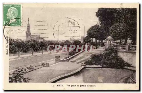 Metz Ansichtskarte AK Vue prise du jardin Boufflers