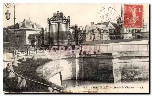 Chantilly Cartes postales Entree du Chateau