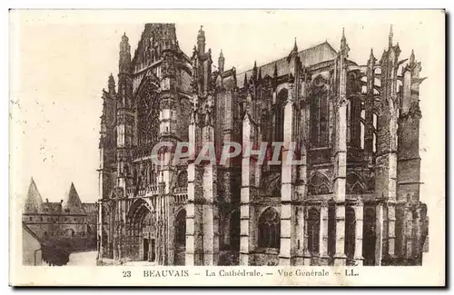 Beauvais Ansichtskarte AK La cathedrale Vue generale