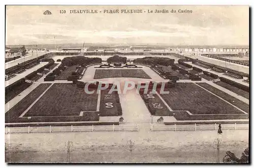 Deauville Ansichtskarte AK Plage fleurie le jardin du casino