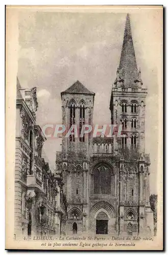 Lisieux Ansichtskarte AK CAthedrale Saint Pierre DAtant du 12eme est la plus ancienne eglise gothique de Normandi