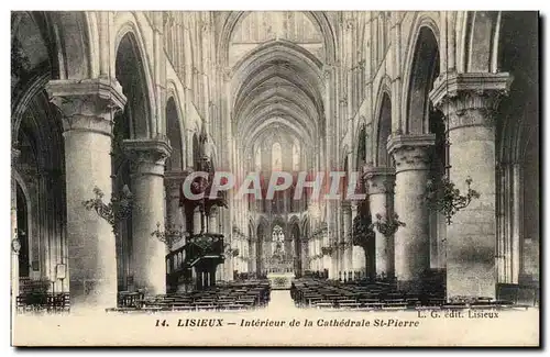 Lisieux Cartes postales Interieur de la cathedrale St Pierre