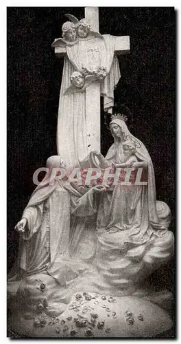 Lisieux Ansichtskarte AK Groupe sculpte surmontant le maitre autel dans la chapelle des carmelites de Lisieux