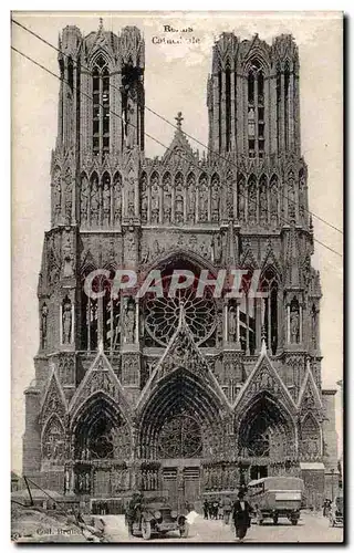 Reims Cartes postales CAthedrale (animee)