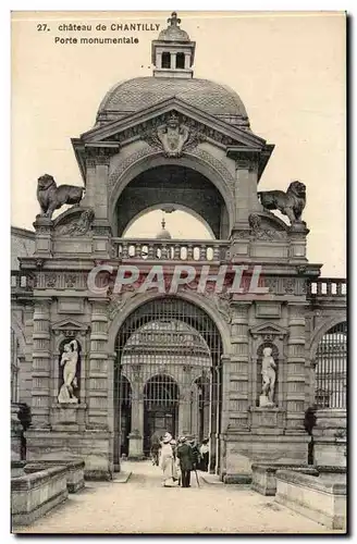 Chantilly Ansichtskarte AK Chateau Porte monumentale