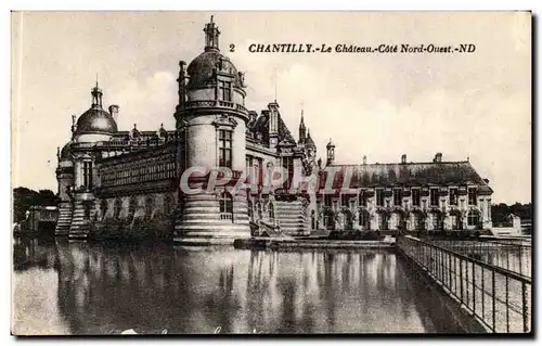 Chantilly Ansichtskarte AK Le chateau Vue Nord Ouest