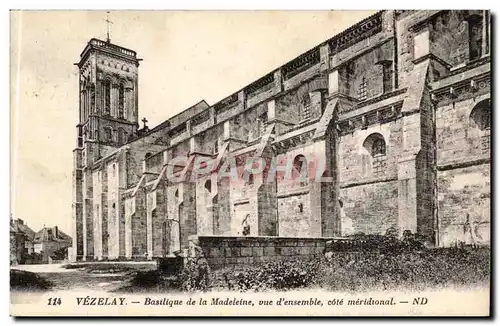 Vezelay Cartes postales Basilique de la Madeleine vue d&#39ensemble cote meridional