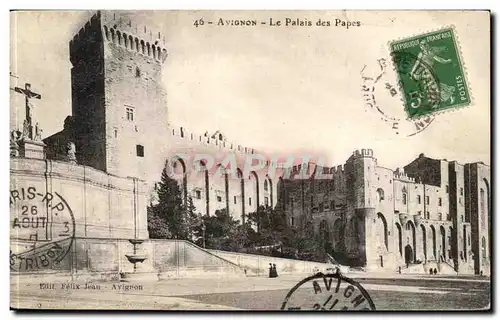 Avignon Cartes postales Le palais des papes