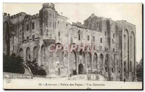 Avignon Cartes postales Palais des papes Vue generale