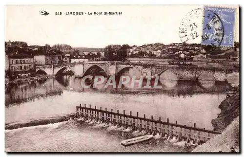 Limoges Ansichtskarte AK Le pont St Martial