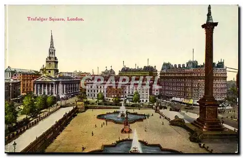 Grande Bretagne Trafalgar Square London Londres Ansichtskarte AK