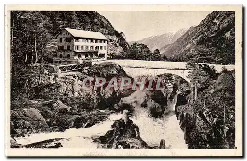 CAuterets Cartes postales Hotel du pont d&#39Espagne et le pont