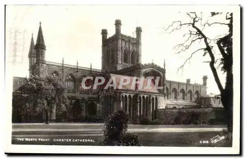 Grande Bretagne Ansichtskarte AK The north Front Chester cathedral