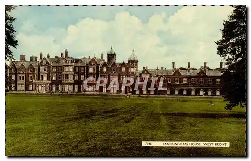 Cartes postales Grande Bretagne Sandringhma House West front