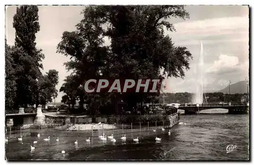 Cartes postales Grande Bretagne Geneve Ile Jean Jacques rousseau