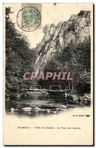 Avallon Cartes postales Vallee du Cousin Le pont des gardes