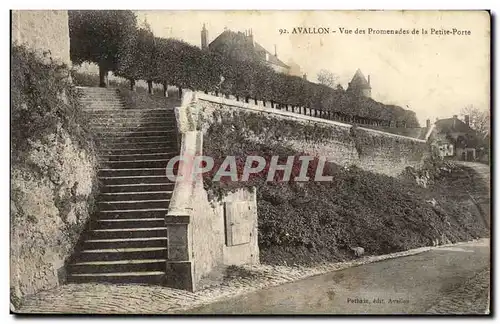 Avallon Ansichtskarte AK Vue des promenades de la petite porte