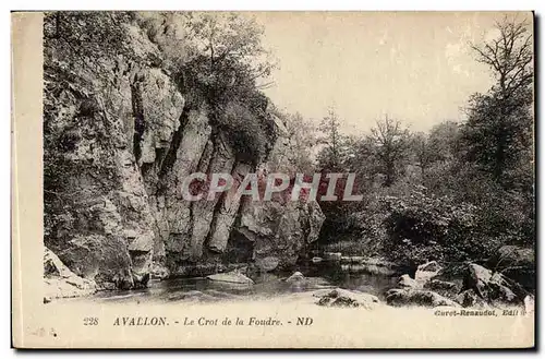 Avallon Cartes postales Le crot de la foudre