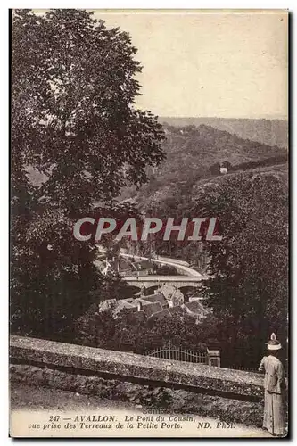 Avallon Ansichtskarte AK Le pont du Cousin vue prise des Terreaux de la petite porte