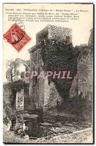 Tiffauges Cartes postales Chateau de Barbe bleue Le donjon