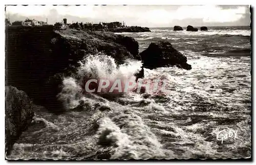 Sion sur l&#39ocean Cartes postales La corniche vendeenne par gros temps