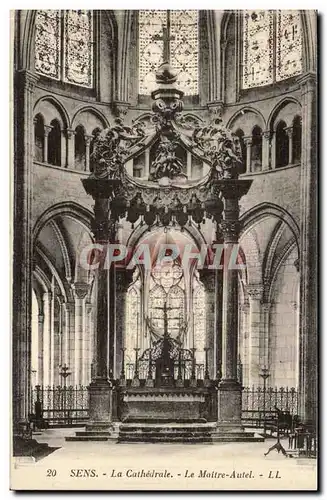 Sens Cartes postales La cathedrale Le maitre autel