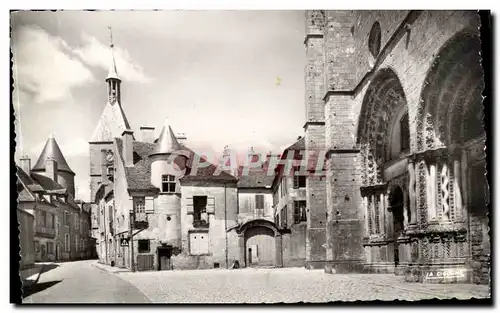 Avallon Cartes postales Eglise Saint lazare et tour de l&#39horloge