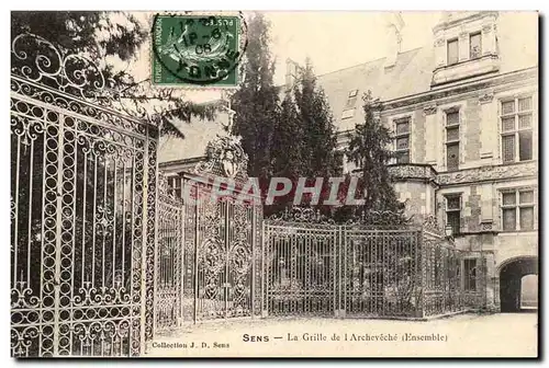 Yonne - Sens - La Grille de l&#39Archeveche - Cartes postales