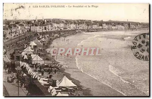 Les Sables d'Olonne - Le Remblai et La Plage - Cartes postales
