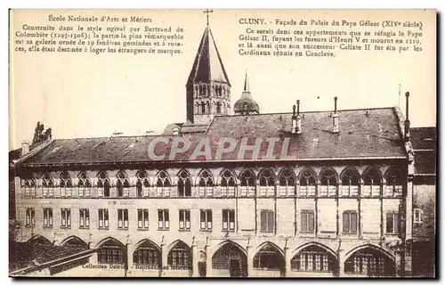 Cluny - Facade du Palais du Pape Gelase - Ansichtskarte AK