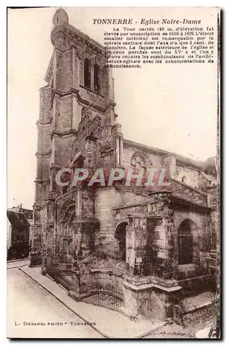 Tonnerre - Eglise Notre Dame - Ansichtskarte AK