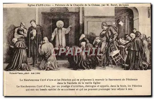 Eglise d&#39Ars - Peinture de la Chapelle de la Chasse - Cartes postales