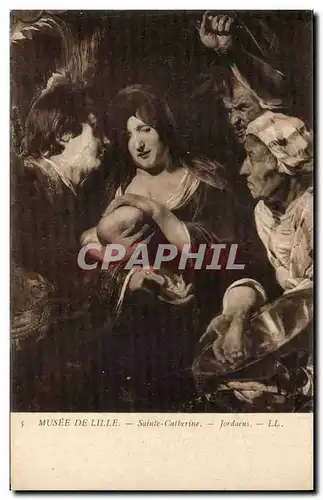 Musee de Lille - Sainte Catherine Jordaens - Ansichtskarte AK