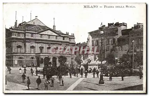 Italie - Italy - Milan - Milano - Piazza della Scala - Ansichtskarte AK