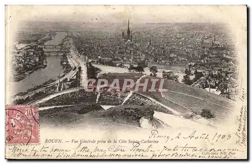 Rouen - Vue Generale prise de la Cite Saint Catherine- Cartes postales