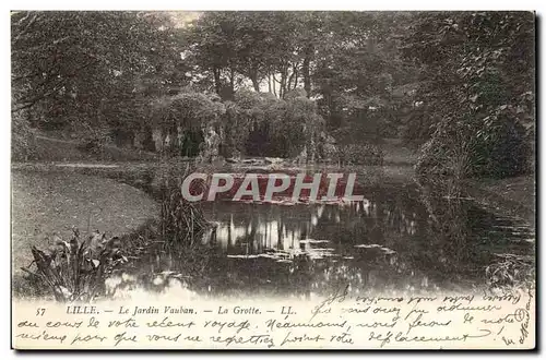 Lille - Jardin Vauban La Grotte - Ansichtskarte AK